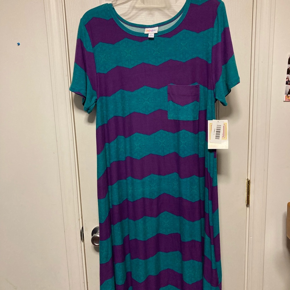 LuLaRoe Carley dress 👗 size Large NWT